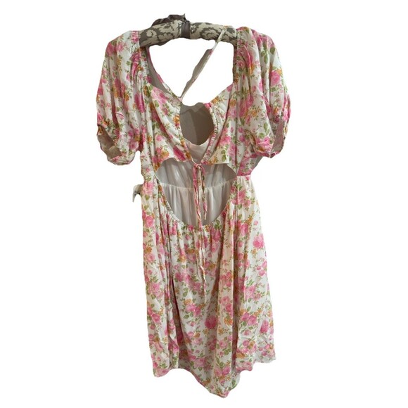 Altar’d State Puff Sleeve Floral Dress XL Whimsical Cottagecore Feminine Dainty - Picture 8 of 10
